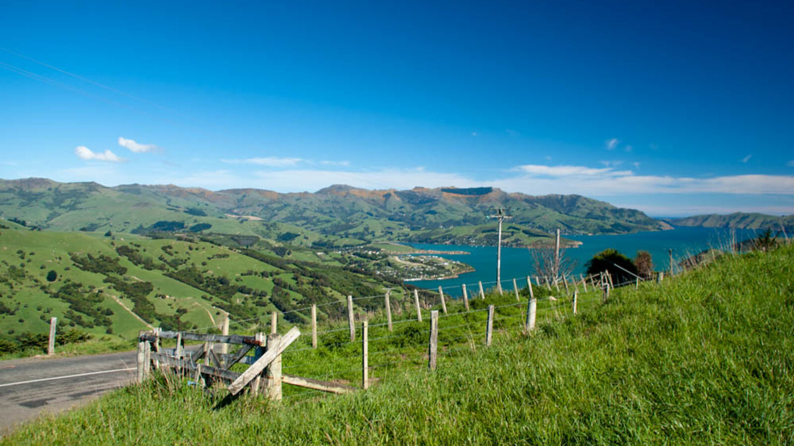 Post-and-wire rural fence above Banks Peninsula, Canterbury — Rural & Lifestyle Block Fencing